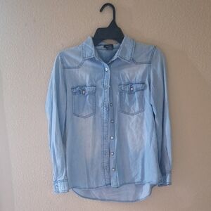 Rue21 Sky Blue Cotton Shirt